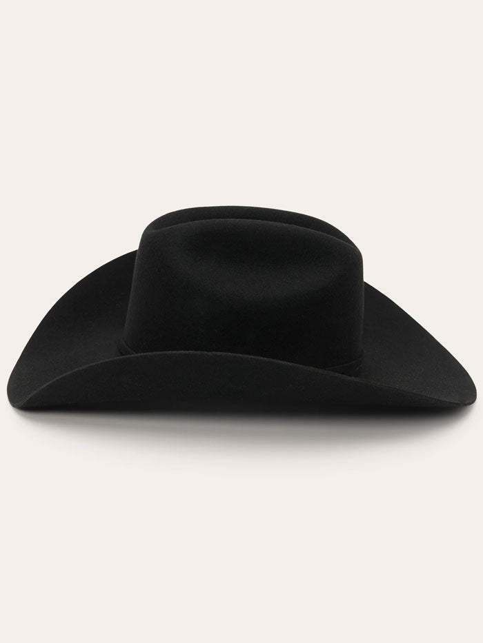 Stetson SBDNCN-724207 DUNCAN 4X Buffalo Felt Hat Black side / front view. If you need any assistance with this item or the purchase of this item please call us at five six one seven four eight eight eight zero one Monday through Saturday 10:00a.m EST to 8:00 p.m EST