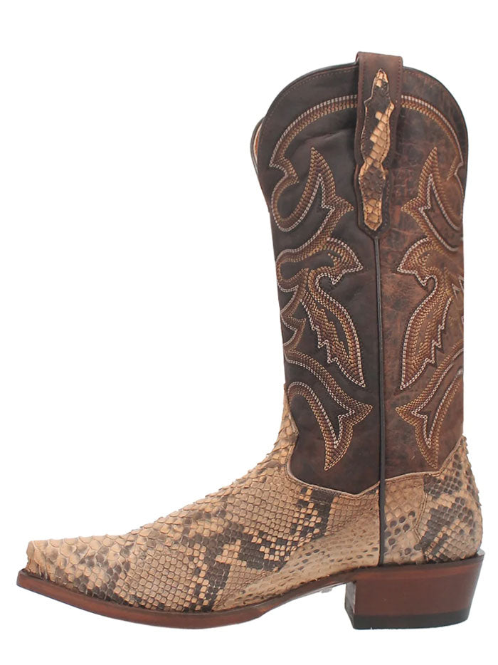 Dan Post DP3058 Mens STURGIS Python Western Boot Sand side front view. If you need any assistance with this item or the purchase of this item please call us at five six one seven four eight eight eight zero one Monday through Saturday 10:00a.m EST to 8:00 p.m EST
