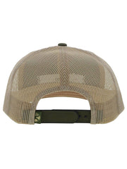 Hooey 2213T-OLTN LOCK UP Snapback Hat Olive Tan back view. If you need any assistance with this item or the purchase of this item please call us at five six one seven four eight eight eight zero one Monday through Saturday 10:00a.m EST to 8:00 p.m EST