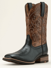 Ariat 10061173 Mens Slingshot Cowboy Boot Black Adobe front and side view. If you need any assistance with this item or the purchase of this item please call us at five six one seven four eight eight eight zero one Monday through Saturday 10:00a.m EST to 8:00 p.m EST