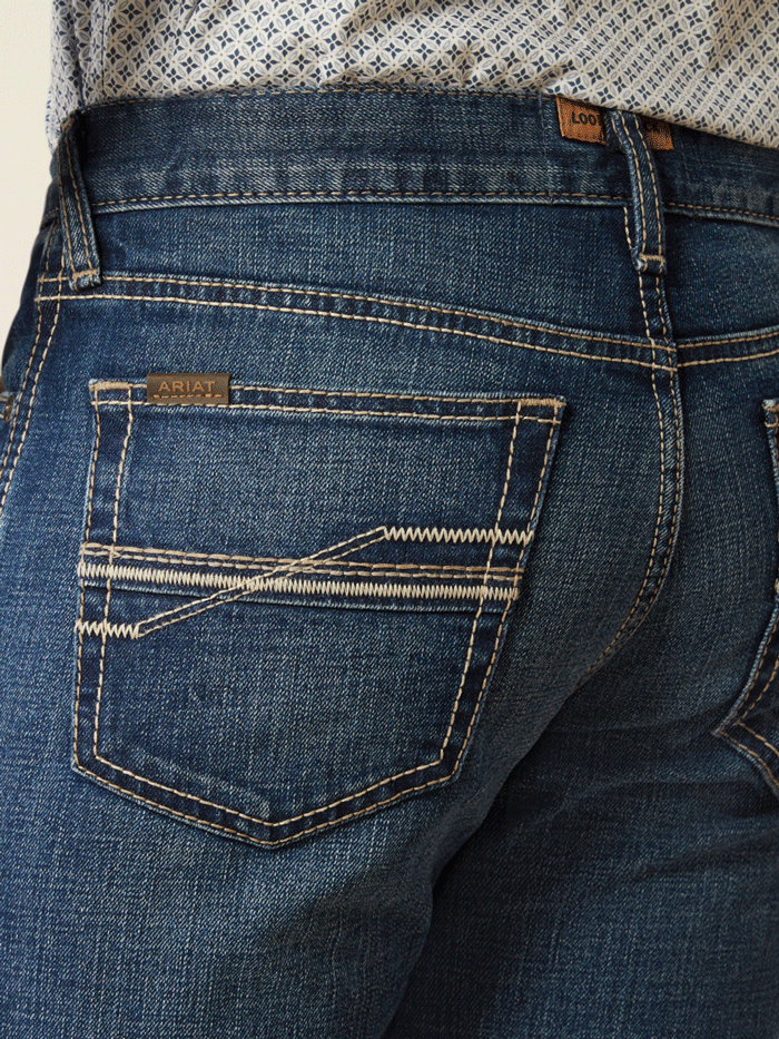 Ariat 10053550 Mens M8 Modern Ashton Straight Leg Jeans Champ front. If you need any assistance with this item or the purchase of this item please call us at five six one seven four eight eight eight zero one Monday through Saturday 10:00a.m EST to 8:00 p.m EST

