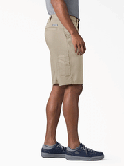 Dickies SR601DS Mens Cooling Utility Shorts Desert Sand side view. If you need any assistance with this item or the purchase of this item please call us at five six one seven four eight eight eight zero one Monday through Saturday 10:00a.m EST to 8:00 p.m EST