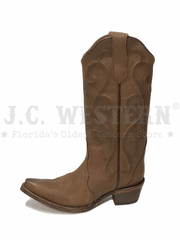 Circle G L6014 Ladies Triad Embroidery Boot Cinnamon Brown side view. If you need any assistance with this item or the purchase of this item please call us at five six one seven four eight eight eight zero one Monday through Saturday 10:00a.m EST to 8:00 p.m EST