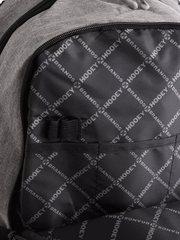 Hooey BP042GYBK Rockstar Flag Backpack Black And Grey inside of front pocket. If you need any assistance with this item or the purchase of this item please call us at five six one seven four eight eight eight zero one Monday through Saturday 10:00a.m EST to 8:00 p.m EST