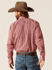 Ariat 10047340 Mens Wrinkle Free Gideon Classic Fit Shirt Gardenia back view. If you need any assistance with this item or the purchase of this item please call us at five six one seven four eight eight eight zero one Monday through Saturday 10:00a.m EST to 8:00 p.m EST