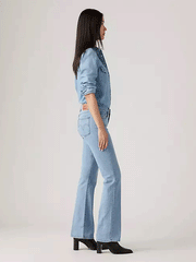 Levi's 392520040 Womens Classic Bootcut Jeans Lapis Light Wash side view. If you need any assistance with this item or the purchase of this item please call us at five six one seven four eight eight eight zero one Monday through Saturday 10:00a.m EST to 8:00 p.m EST