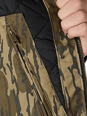 Carhartt 104392-BRN Mens Washed Duck Sherpa Lined Jacket Brown inside pocket view. If you need any assistance with this item or the purchase of this item please call us at five six one seven four eight eight eight zero one Monday through Saturday 10:00a.m EST to 8:00 p.m EST
