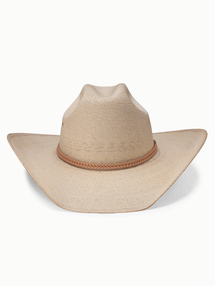 Resistol RSCTRL-804081 Centerline George Strait Cowboy Palm Hat Natural side and front view. If you need any assistance with this item or the purchase of this item please call us at five six one seven four eight eight eight zero one Monday through Saturday 10:00a.m EST to 8:00 p.m EST