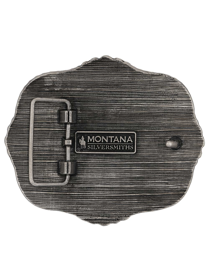 Montana Silversmiths A989S Midnight Buffalo Attitude Buckle Black front view. If you need any assistance with this item or the purchase of this item please call us at five six one seven four eight eight eight zero one Monday through Saturday 10:00a.m EST to 8:00 p.m EST