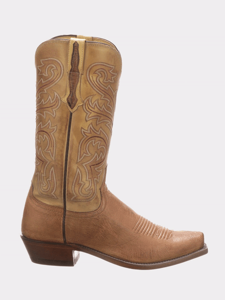 Lucchese N1160.74 Mens NATHAN Smooth Ostrich Cowboy Boots Barnwood side. If you need any assistance with this item or the purchase of this item please call us at five six one seven four eight eight eight zero one Monday through Saturday 10:00a.m EST to 8:00 p.m EST