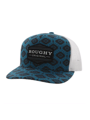 Hooey 4040T-BLWH TRIBE High Profile Snapback Trucker Hat White And Blue front and side view. If you need any assistance with this item or the purchase of this item please call us at five six one seven four eight eight eight zero one Monday through Saturday 10:00a.m EST to 8:00 p.m EST
