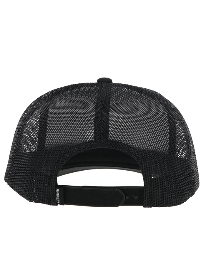 Hooey 4044T-BK WHIT Embroidered Rider Logo Hat Black side / front view.If you need any assistance with this item or the purchase of this item please call us at five six one seven four eight eight eight zero one Monday through Saturday 10:00a.m EST to 8:00 p.m EST