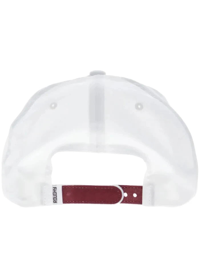 Hooey 4047T-WHMA WHIT Trucker Hat White Maroon front view. If you need any assistance with this item or the purchase of this item please call us at five six one seven four eight eight eight zero one Monday through Saturday 10:00a.m EST to 8:00 p.m EST