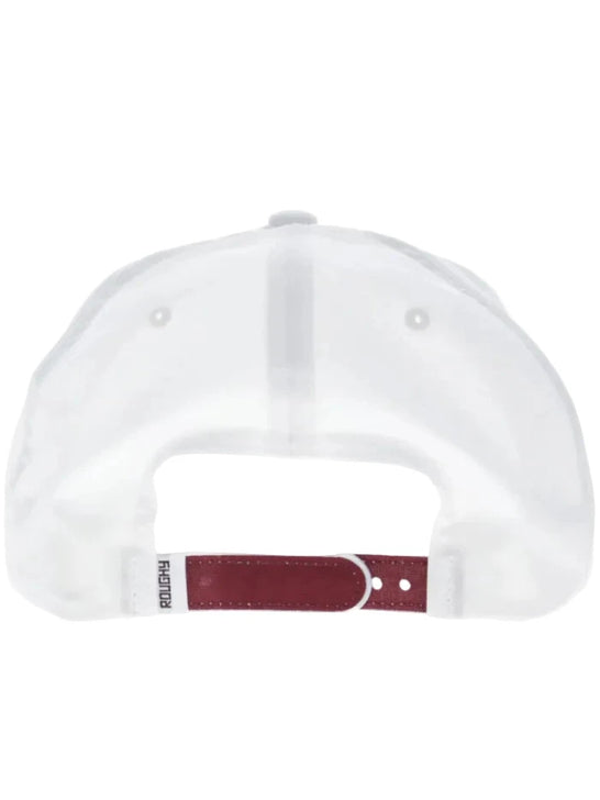 Hooey 4047T-WHMA WHIT Trucker Hat White Maroon back view. If you need any assistance with this item or the purchase of this item please call us at five six one seven four eight eight eight zero one Monday through Saturday 10:00a.m EST to 8:00 p.m EST