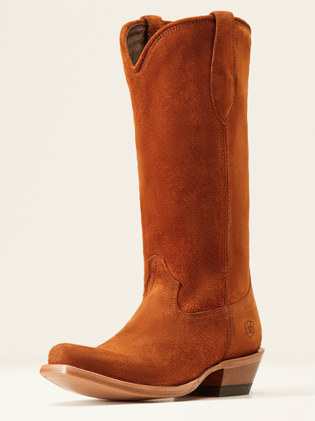 Ariat 10047001 Womens Memphis Western Boot Penny Roughout front and side view. If you need any assistance with this item or the purchase of this item please call us at five six one seven four eight eight eight zero one Monday through Saturday 10:00a.m EST to 8:00 p.m EST