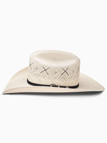 Resistol RSALMX-304281 20X George Strait Collection Straw Hat Natural left side view. If you need any assistance with this item or the purchase of this item please call us at five six one seven four eight eight eight zero one Monday through Saturday 10:00a.m EST to 8:00 p.m EST