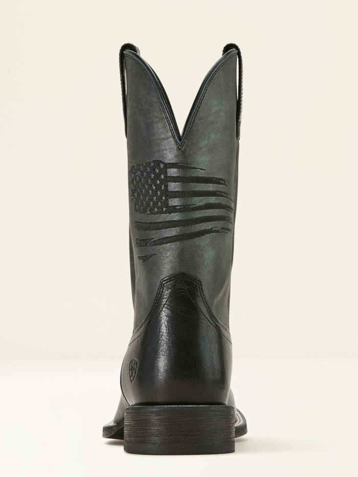 Ariat 10061191 Mens Circuit Patriot Western Boot Black Night front and side view. If you need any assistance with this item or the purchase of this item please call us at five six one seven four eight eight eight zero one Monday through Saturday 10:00a.m EST to 8:00 p.m EST

