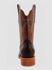 R.Watson RW8020-2 Mens Cowhide Western Boot Walnut back view. If you need any assistance with this item or the purchase of this item please call us at five six one seven four eight eight eight zero one Monday through Saturday 10:00a.m EST to 8:00 p.m EST