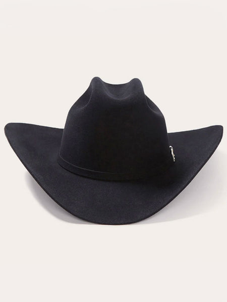 Stetson SFEPTN-484007 El Patron 30X Premier Felt Hat Black front view. If you need any assistance with this item or the purchase of this item please call us at five six one seven four eight eight eight zero one Monday through Saturday 10:00a.m EST to 8:00 p.m EST