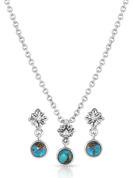 Montana Silversmiths JS5464 Womens Head Over Heels Jewelry Set Silver front. If you need any assistance with this item or the purchase of this item please call us at five six one seven four eight eight eight zero one Monday through Saturday 10:00a.m EST to 8:00 p.m EST