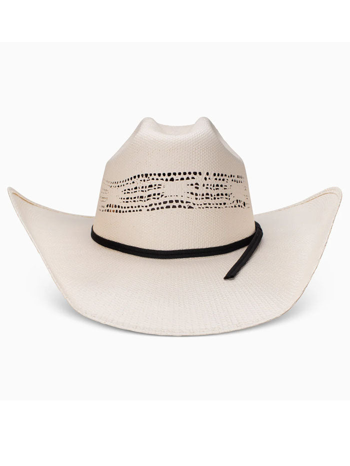 Resistol RSRIGR-074281 RINGER 7X Cowboy Straw Hat Natural side / front view. 