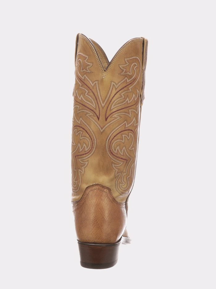 Lucchese N1160.74 Mens NATHAN Smooth Ostrich Cowboy Boots Barnwood side. If you need any assistance with this item or the purchase of this item please call us at five six one seven four eight eight eight zero one Monday through Saturday 10:00a.m EST to 8:00 p.m EST