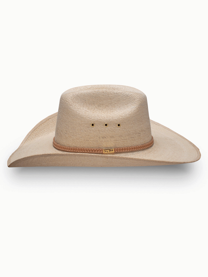 Resistol RSCTRL-804081 Centerline George Strait Cowboy Palm Hat Natural side and front view. If you need any assistance with this item or the purchase of this item please call us at five six one seven four eight eight eight zero one Monday through Saturday 10:00a.m EST to 8:00 p.m EST