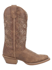 Laredo 51191 Womens JOURNEE Western Boot Brown side view. If you need any assistance with this item or the purchase of this item please call us at five six one seven four eight eight eight zero one Monday through Saturday 10:00a.m EST to 8:00 p.m EST
