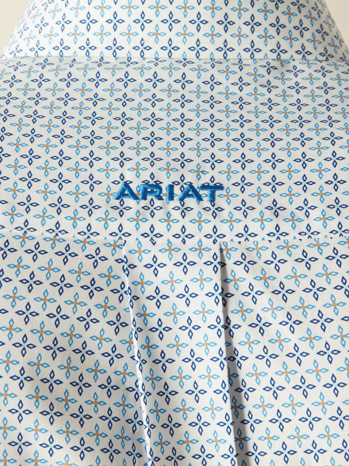 Ariat 10054722 Mens Wrinkle Free Baker Classic Fit Shirt Light Blue front view. If you need any assistance with this item or the purchase of this item please call us at five six one seven four eight eight eight zero one Monday through Saturday 10:00a.m EST to 8:00 p.m EST