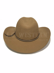 Serratelli GRANDRIVER312PCN 4X Felt Western Hat Pecan back view. If you need any assistance with this item or the purchase of this item please call us at five six one seven four eight eight eight zero one Monday through Saturday 10:00a.m EST to 8:00 p.m EST