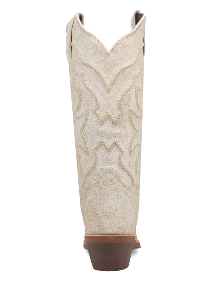 Laredo 52186 Womens REVA Leather Boot Bone Ivory front and side view. If you need any assistance with this item or the purchase of this item please call us at five six one seven four eight eight eight zero one Monday through Saturday 10:00a.m EST to 8:00 p.m EST

