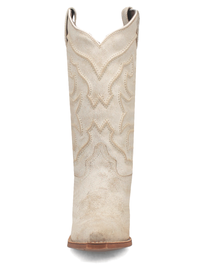 Laredo 52186 Womens REVA Leather Boot Bone Ivory front and side view. If you need any assistance with this item or the purchase of this item please call us at five six one seven four eight eight eight zero one Monday through Saturday 10:00a.m EST to 8:00 p.m EST

