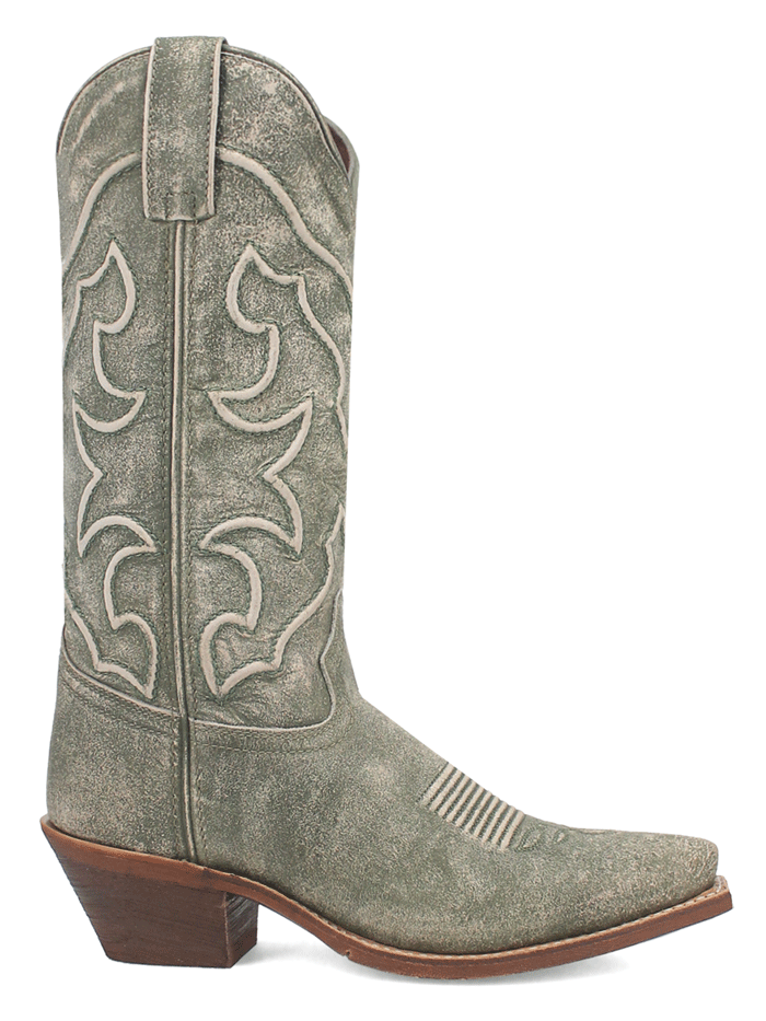 Laredo 52199 Womens REVA Leather Boot Green front and side view. If you need any assistance with this item or the purchase of this item please call us at five six one seven four eight eight eight zero one Monday through Saturday 10:00a.m EST to 8:00 p.m EST

