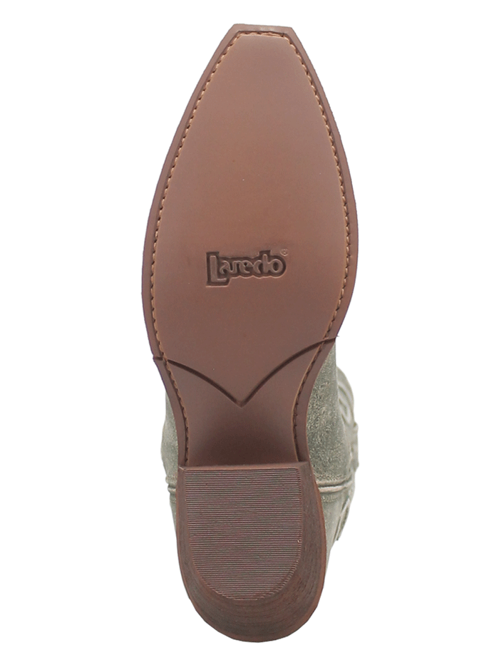 Laredo 52199 Womens REVA Leather Boot Green front and side view. If you need any assistance with this item or the purchase of this item please call us at five six one seven four eight eight eight zero one Monday through Saturday 10:00a.m EST to 8:00 p.m EST

