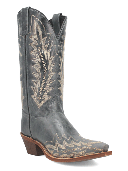 Laredo 52207 Womens Emmylee Snip Toe Leather Boot Blue front and view. If you need any assistance with this item or the purchase of this item please call us at five six one seven four eight eight eight zero one Monday through Saturday 10:00a.m EST to 8:00 p.m EST

