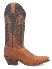 Laredo 52213 Womens FARAH Leather Boot Honey Copper outter side view. If you need any assistance with this item or the purchase of this item please call us at five six one seven four eight eight eight zero one Monday through Saturday 10:00a.m EST to 8:00 p.m EST