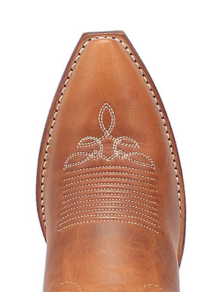 Laredo 52213 Womens FARAH Leather Boot Honey Copper toe view from above. If you need any assistance with this item or the purchase of this item please call us at five six one seven four eight eight eight zero one Monday through Saturday 10:00a.m EST to 8:00 p.m EST