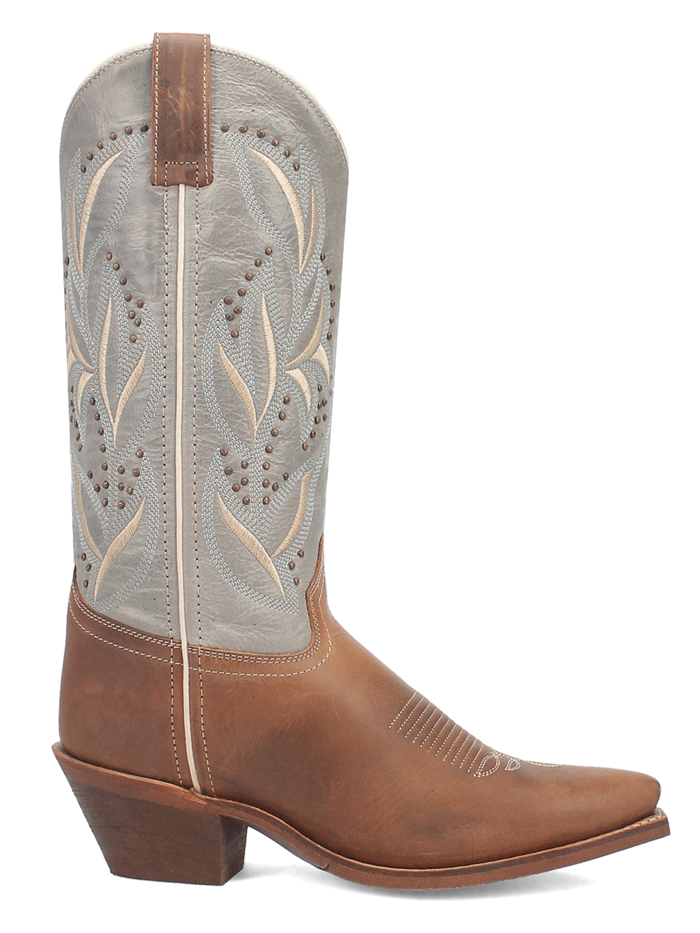 Laredo 52216 Womens LARISSA Leather Boot Honey Copper front and side view. If you need any assistance with this item or the purchase of this item please call us at five six one seven four eight eight eight zero one Monday through Saturday 10:00a.m EST to 8:00 p.m EST