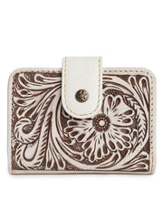 Myra Bag S-10734 Womens Winslow Creek Mini Wallet White front view. If you need any assistance with this item or the purchase of this item please call us at five six one seven four eight eight eight zero one Monday through Saturday 10:00a.m EST to 8:00 p.m EST