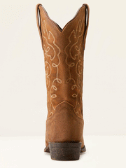 Ariat 10053790 Womens Jukebox Western Boot Dark Ginger Suede back view. If you need any assistance with this item or the purchase of this item please call us at five six one seven four eight eight eight zero one Monday through Saturday 10:00a.m EST to 8:00 p.m EST

