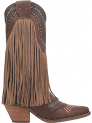 Dingo DI737 Womens Gypsy Leather Boot Brown side view. If you need any assistance with this item or the purchase of this item please call us at five six one seven four eight eight eight zero one Monday through Saturday 10:00a.m EST to 8:00 p.m EST