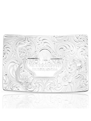 Montana Silversmiths 55910-41 Santa Fe Sunrise With Longhorn Buckle Silver back view. If you need any assistance with this item or the purchase of this item please call us at five six one seven four eight eight eight zero one Monday through Saturday 10:00a.m EST to 8:00 p.m EST