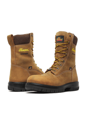 Thorogood 814-4249 Mens Genesis Series Waterproof Lace up Boot Chestnut front back and side view. If you need any assistance with this item or the purchase of this item please call us at five six one seven four eight eight eight zero one Monday through Saturday 10:00a.m EST to 8:00 p.m EST