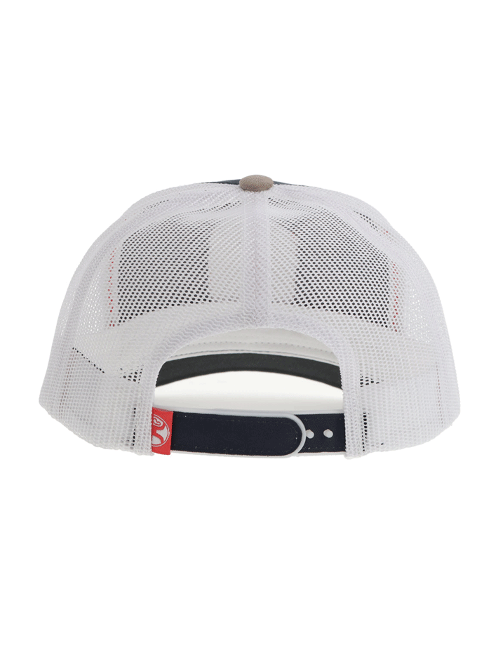 Hooey 2444T-NVWH CHEYENNE Mid Profile Trucker Hat Navy And White front and side view. If you need any assistance with this item or the purchase of this item please call us at five six one seven four eight eight eight zero one Monday through Saturday 10:00a.m EST to 8:00 p.m EST

