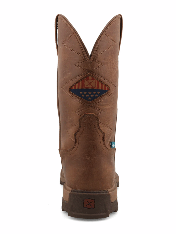 Twisted X MULNW05 Mens UltraLite X Work Boot Ginger Brown front and side view. If you need any assistance with this item or the purchase of this item please call us at five six one seven four eight eight eight zero one Monday through Saturday 10:00a.m EST to 8:00 p.m EST