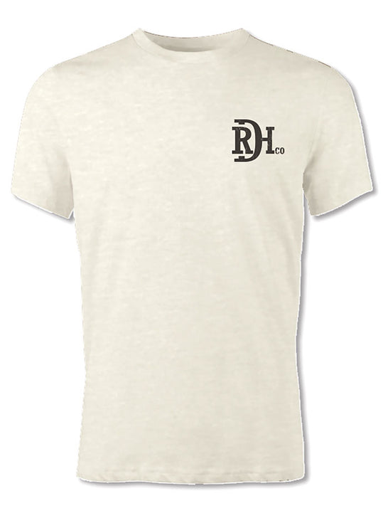 Red Dirt RDHC-T-176 Mens Money Bull Tee Natural Heather front view. If you need any assistance with this item or the purchase of this item please call us at five six one seven four eight eight eight zero one Monday through Saturday 10:00a.m EST to 8:00 p.m EST