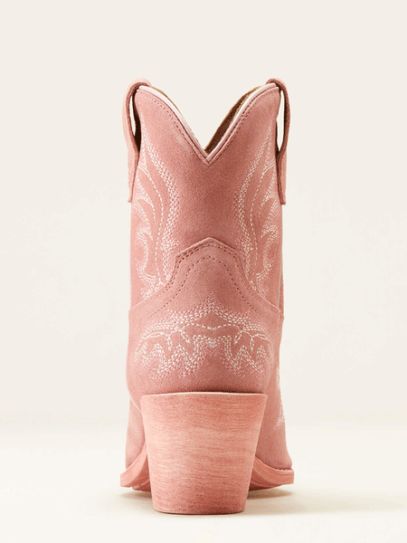 Ariat 10050900 Womens Chandler Western Boot Carnation Pink Suede back view. If you need any assistance with this item or the purchase of this item please call us at five six one seven four eight eight eight zero one Monday through Saturday 10:00a.m EST to 8:00 p.m EST