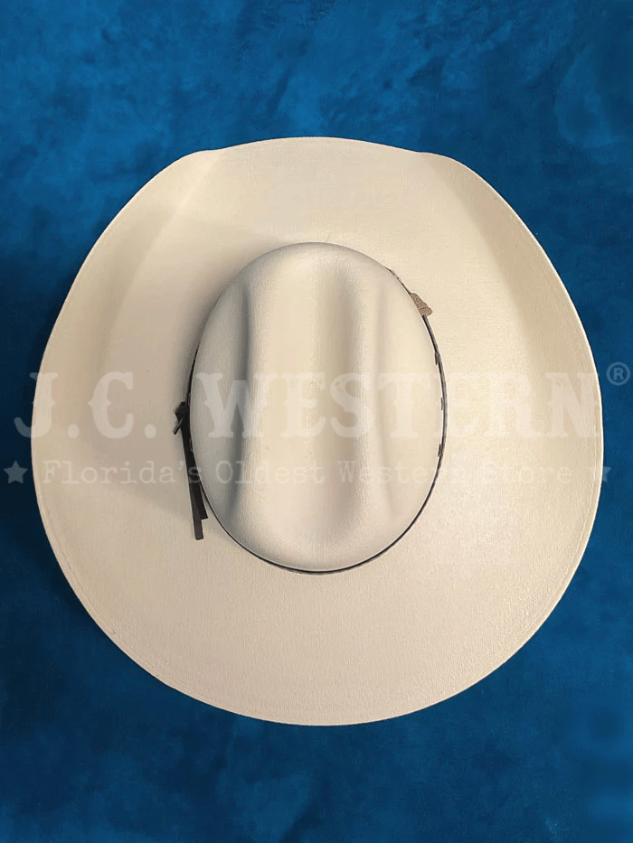 Dallas Hats LAR ME Kids Cattleman Canvas Hat Cream side and front view. If you need any assistance with this item or the purchase of this item please call us at five six one seven four eight eight eight zero one Monday through Saturday 10:00a.m EST to 8:00 p.m EST