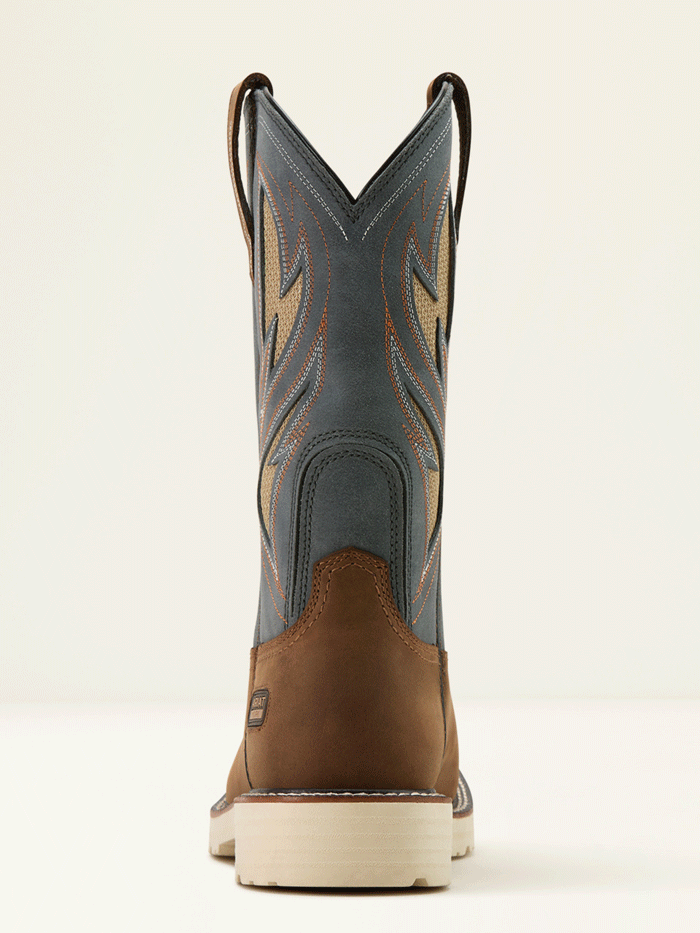 Ariat 10061285 Mens Activator VentTEK Wide Square Toe Work Boot Alamo Brown front and side view. If you need any assistance with this item or the purchase of this item please call us at five six one seven four eight eight eight zero one Monday through Saturday 10:00a.m EST to 8:00 p.m EST


