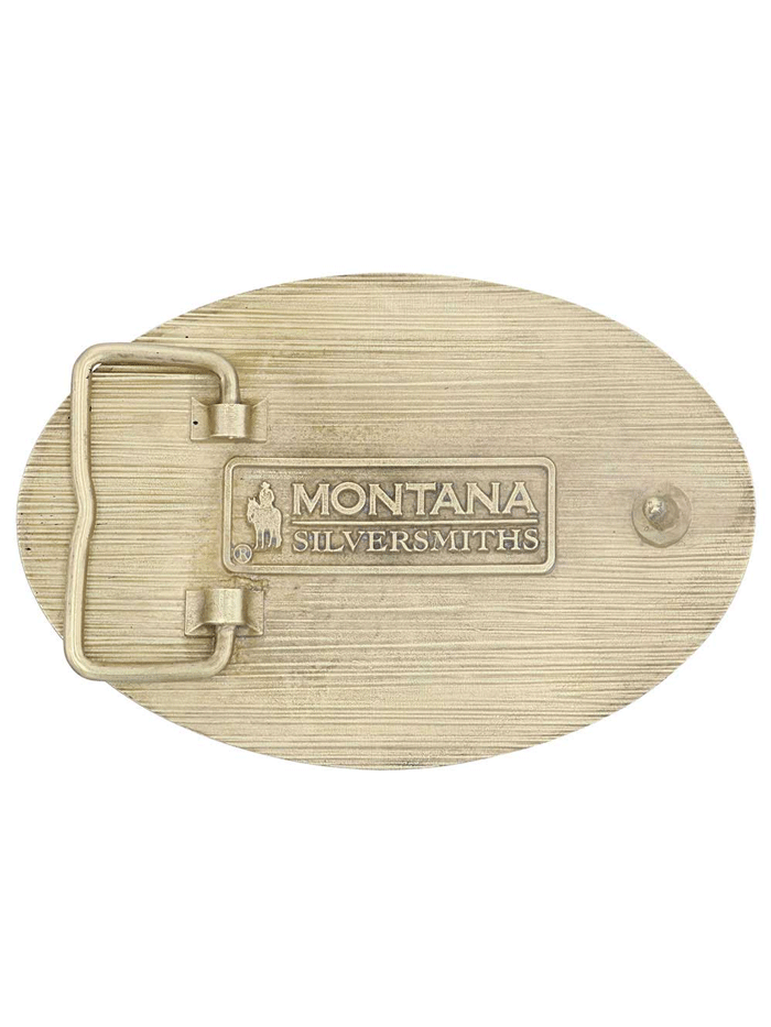 Montana Silversmiths A877 Soaring Eagle Arms Attitude Belt Buckle front. If you need any assistance with this item or the purchase of this item please call us at five six one seven four eight eight eight zero one Monday through Saturday 10:00a.m EST to 8:00 p.m EST